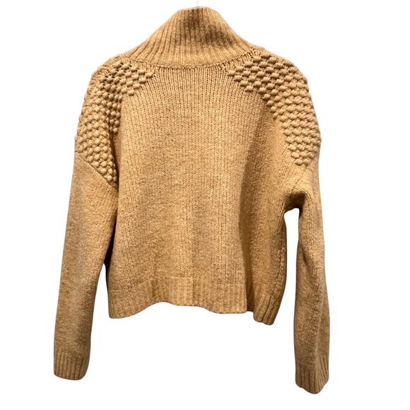 Free People Bradley Turtleneck Sweater, Yellow, L - Picture 3 of 14